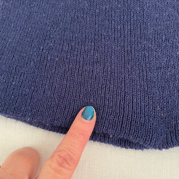 Royal Blue Winter Scarf With Fringe Unisex 52" x 11" Wide Warm Soft Accessory - Picture 5 of 8